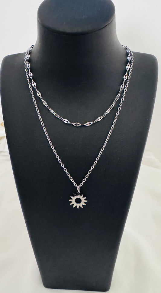 Collier double Soleil