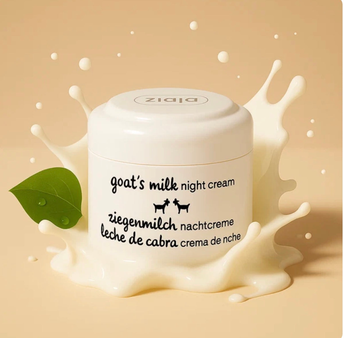 Crème de nuit au lait de chèvre Ziaja