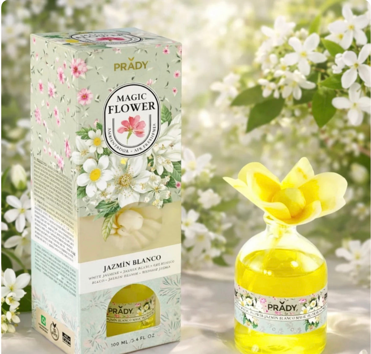 Mikado Magic Flower Jasmin Blanc