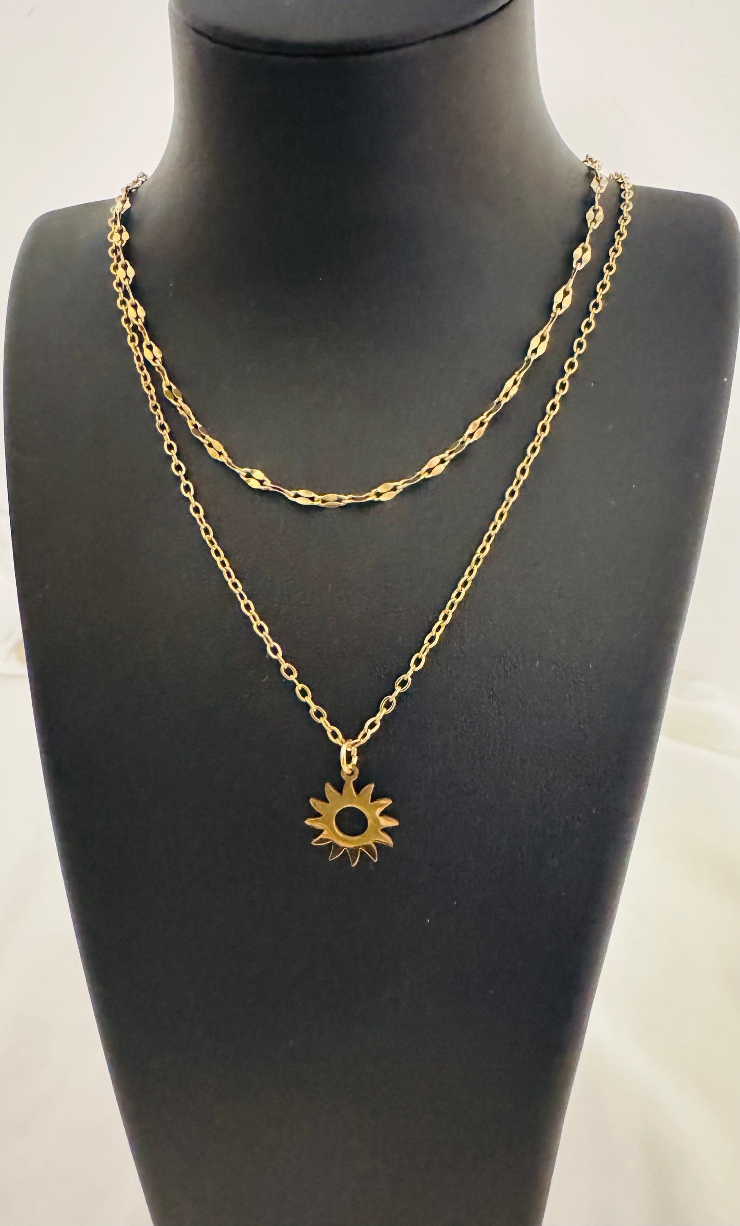 Collier double Soleil