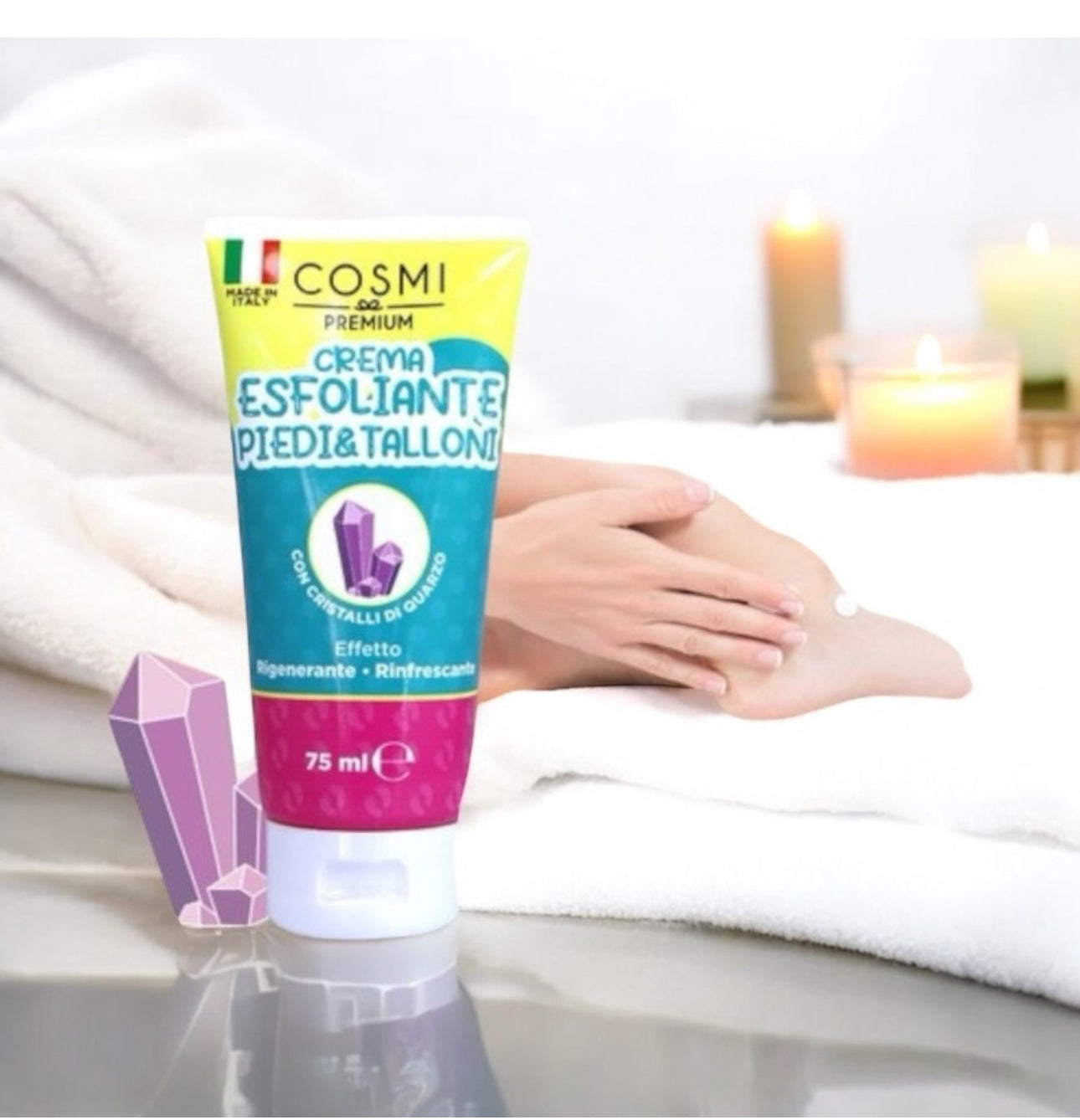 Crème exfoliante pieds et talon