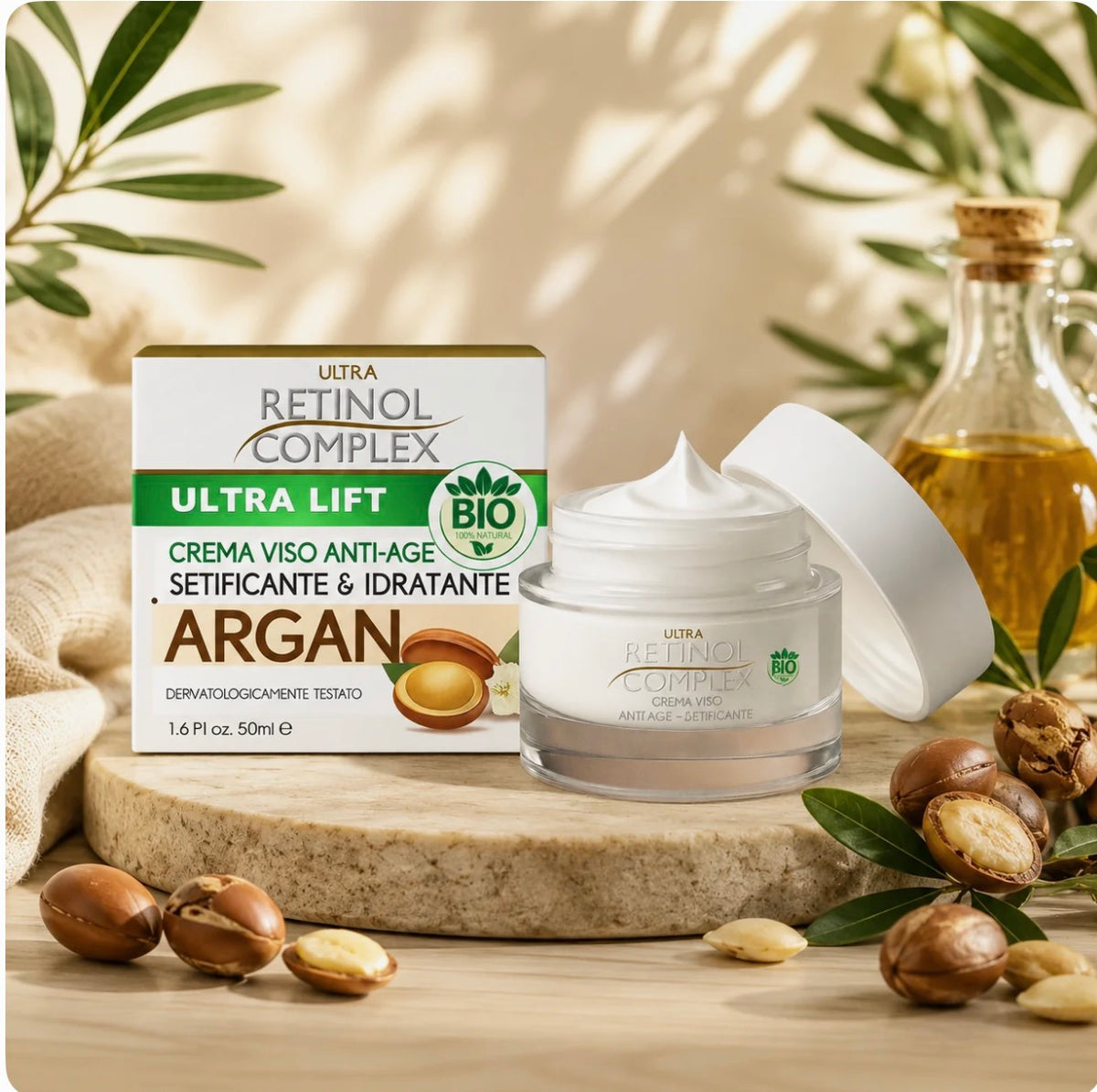 Crème Ultra Lift à l’Huile d’Argan BIO – Soin Anti-Âge Nourrissant & Hydratant