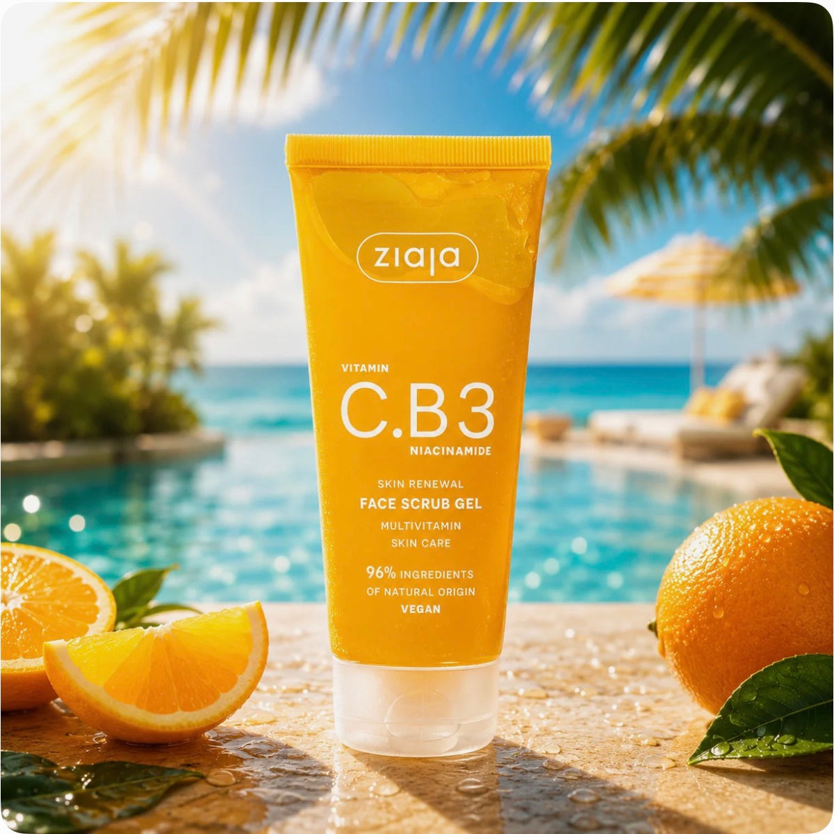 Gommage Visage Renouvellement Cutané Vitamine C & B3 Niacinamide - Ziaja