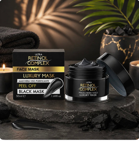 🖤✨ Masque Visage Peel-Off Black Mask Luxury Mask Retinol Complex