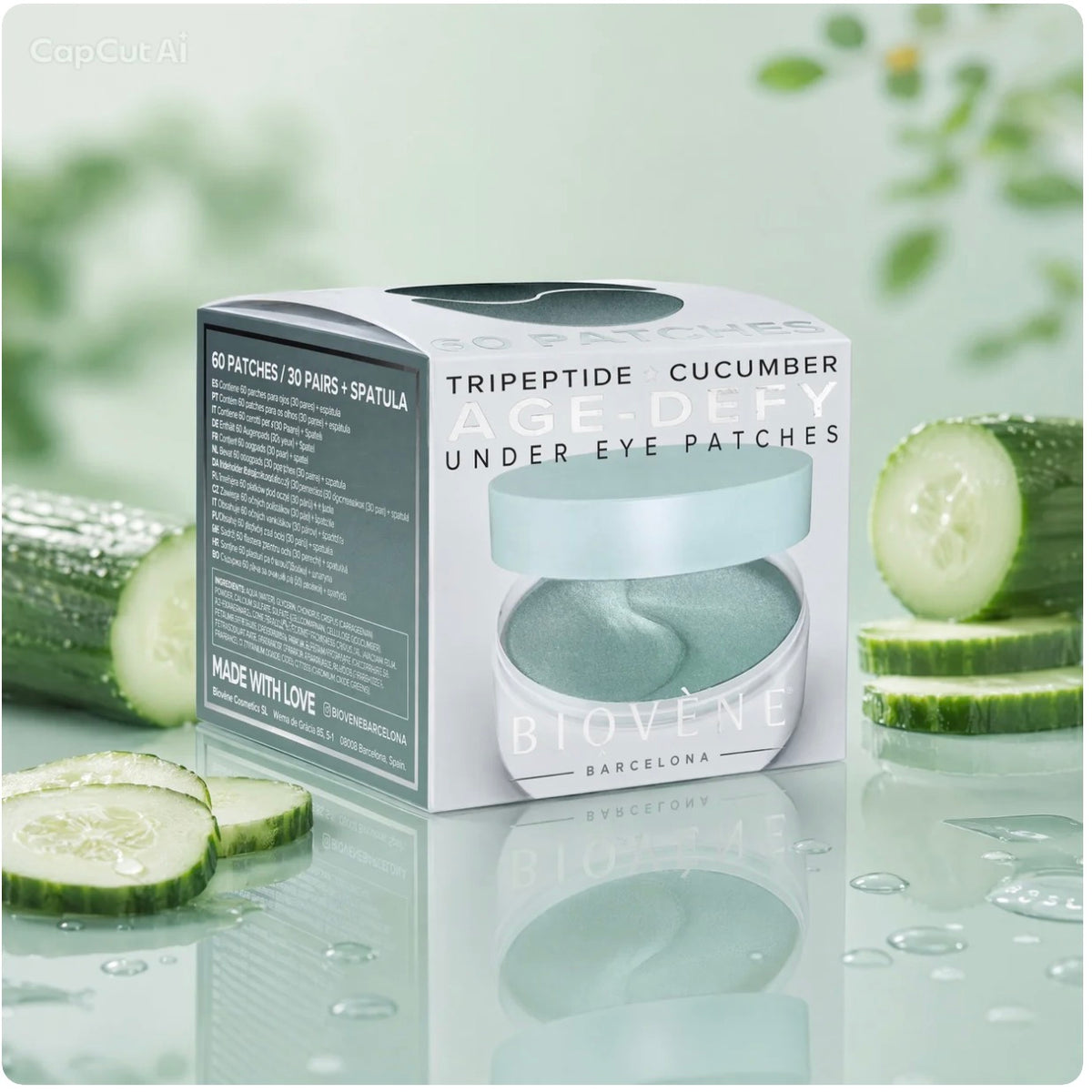 Patchs Age Defy contour des yeux Tripeptide & Concombre