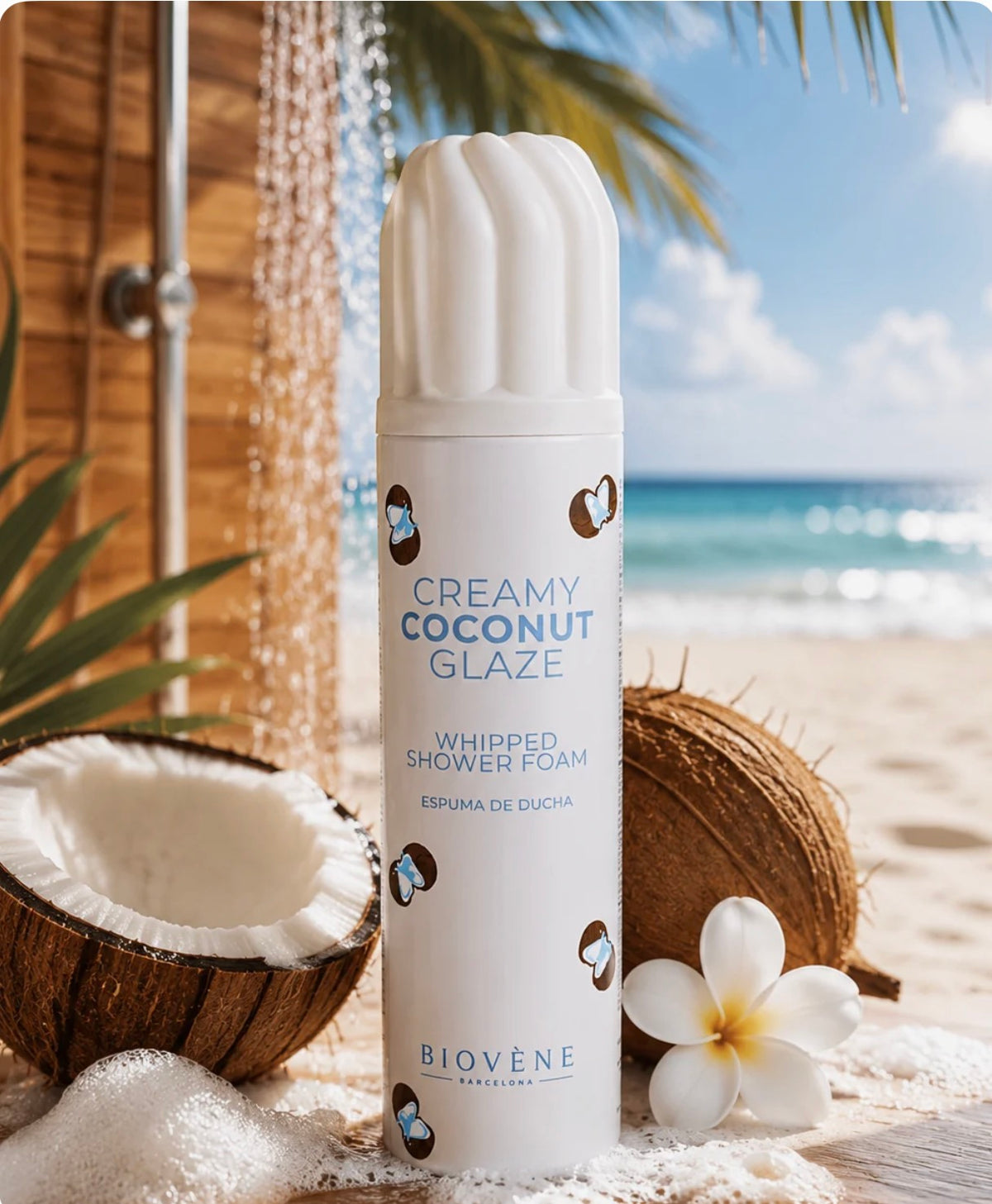 Mousse de Douche Fouettée Creamy Coconut Glaze Douche Gourmande à la Noix de Coco