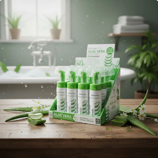 🌿 D’Donna Aloe Vera – Mousse Démaquillante Nettoyante Visage – Hydratation & Apaisement