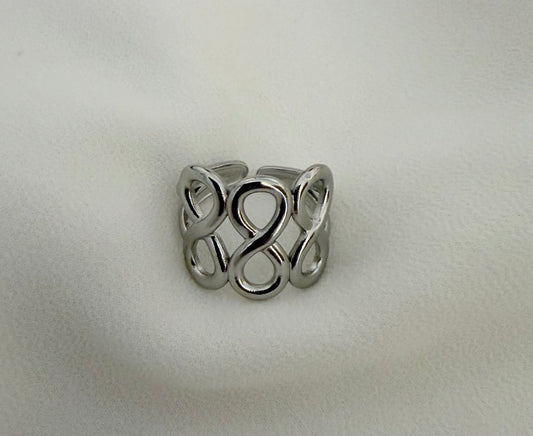 Bague infini argent