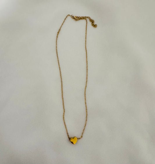 collier chaine cœur