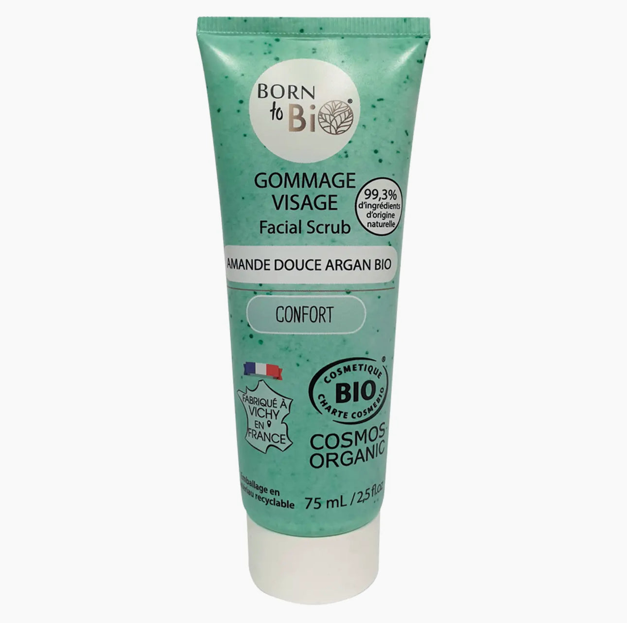 Gommage visage peaux normales à sèches Amande Douce Argan 75ml