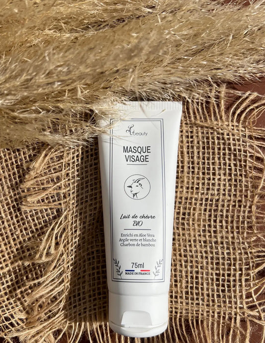 Masque Visage au Lait de Chèvre BIO et Charbon de Bambou 75ml